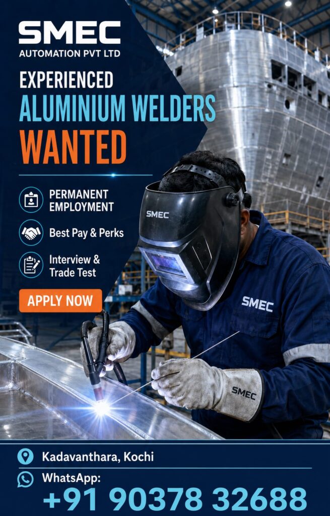 smec hiring aluminium welders